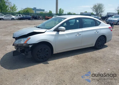 2014 Nissan Sentra Fe+ S/Fe+ Sv/S/Sl/Sr/Sv z USA, uszkodzony, nr VIN 3N1AB7AP6EL670670